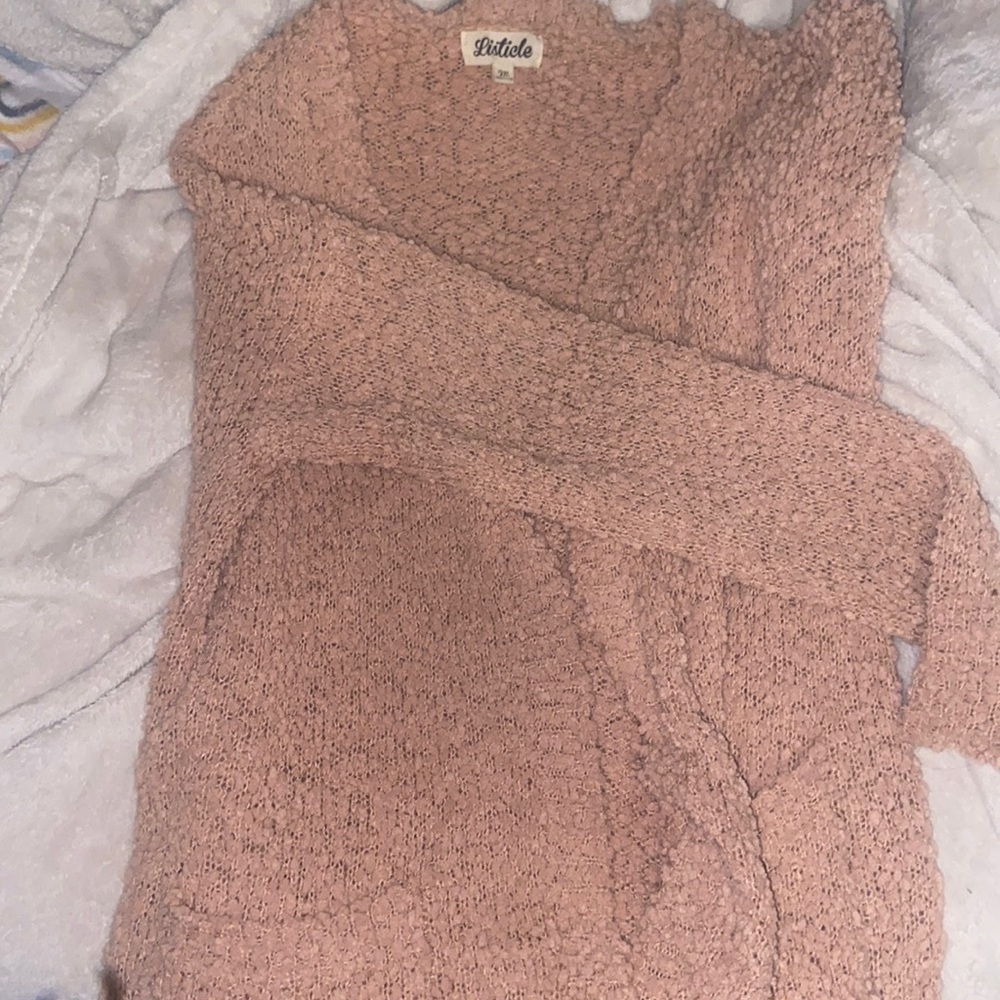 womens light pink Cardigan